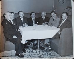 Sebastopol Lions Club banquet at the Topaz Room in Santa Rosa, March 5, 1952 (Sebastopol Lions Club scrapbook photo)