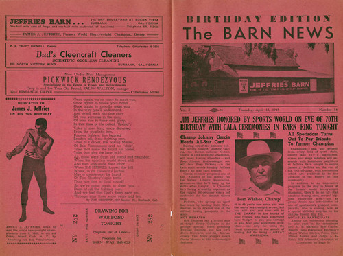 Barn News Birthday Edition, 1945
