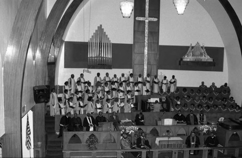 Choir performing at the Grant African Methodist Episcopal Church, Los Angeles, 1997