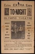 Francis Dainty & Co. promotional flier at Olympic Theatre
