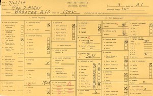 WPA household census for 1722 WEBSTER, Los Angeles