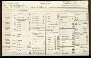 WPA household census for 143 W 94TH STREET, Los Angeles County