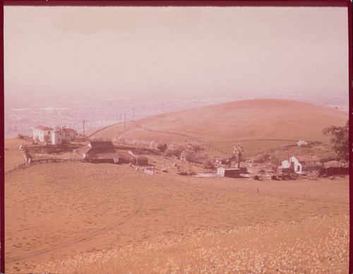 Photograph of the house and other buildings on the Hauschildt Ranch site