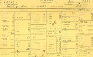 WPA household census for 2420 MICHIGAN, Los Angeles