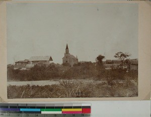 Belo Church seen from the west, Belo sur Mer, Madagascar, 1896