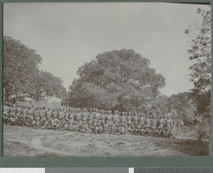 4/4 KAR and officers, Cabo Delgado, Mozambique, August 1918