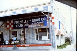 Frizelle-Enos Co. Purina Chows feed store at 265 Petaluma Avenue in Sebastopol, California, 1970s