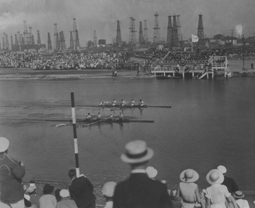 Germany defeats Italy in rowing at Long Beach