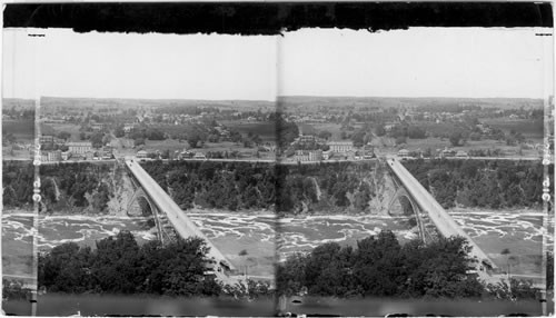Upper Steel Arch Nridge [Bridge] from Observation Tower, N.Y. (Niagara)