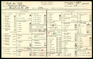 WPA household census for 329 WEST 112TH STREET, Los Angeles County