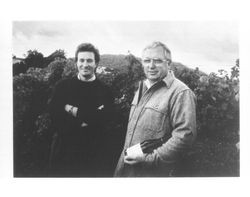 Kerry Damsky and Allan Hemphill at Gauer Estate Vineyards in Alexander Valley, California