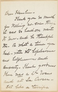 Don Carlos Taft, letter, 1903-07, to Hamlin Garland