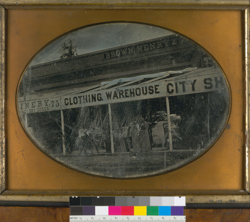 [Henry Brown & Co. store.] (Detail - image side only.)