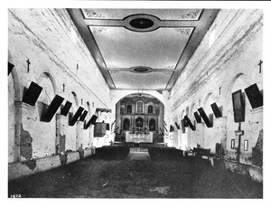 Interior of Mission San Juan Bautista, ca.1893
