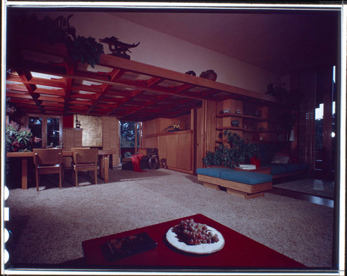 Hayakawa, S. I., residence. Living room and Dining room