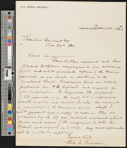 Richard A. Fraser, letter, 1897-12-17, to Hamlin Garland