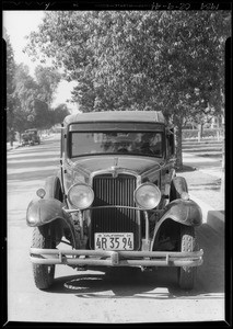 Nash sedan, Ida Hahn, owner & assured, Southern California, 1934