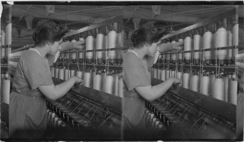 Cotton Spinner, Pacific Mills, Lawrence, Mass