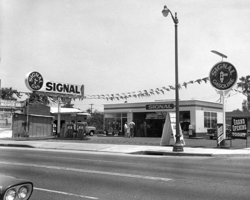 "Grand Opening" at the Signal service station