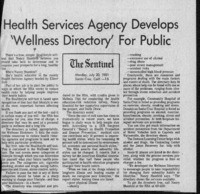 Health services agency develops 'Wellness Directory' for public