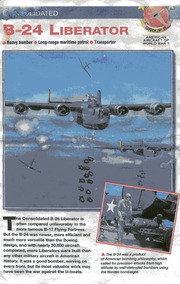 Image and Profile of the B-24 Liberator, One of Sarvis’ Favorite Aircrafts
