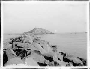 Deadman's Island in the entrance to San Pedro Harbor, California, ca.1903