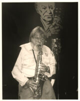 Bud Shank playing the alto sax in Los Angeles [descriptive]