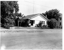 Bungalow-style home in an unidentified urban location in Sonoma County, California, 1960s or 1970s