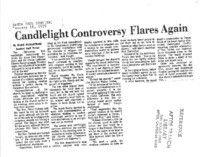 Candlelight Controversy Flares Again