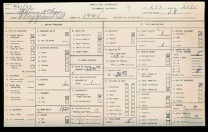 WPA household census for 1445 PLAYGROUND, Los Angeles