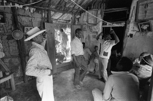 Men socializing, San Basilio de Palenque, Colombia, 1977