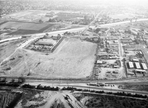 Pacific Drive-In property, Baldwin Park, looking southeast