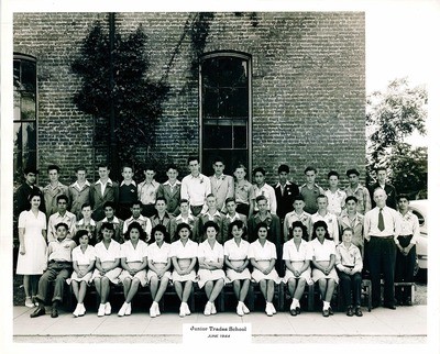 Stockton - Schools - Junior Trades: students, June 1944