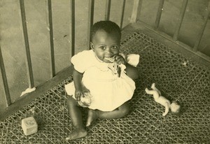 Orphan, in Ebeigne, Gabon