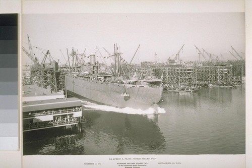 Construction of prefab ship