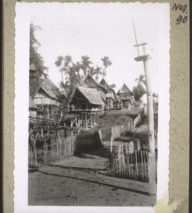 Houses and granaries for rice, Lubuk Hidju (Kotawaringin)