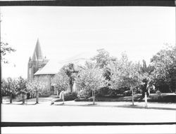 Side view of St. John's Church, Petaluma, California, 1915