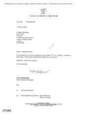 [Letter from PRG Redshaw to L Attard-Montalto regarding the enclosed hard copy of the CTIT ref VS358]