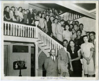 Gathering at the Wilfandel Club in the West Adams district, Los Angeles, 1940s