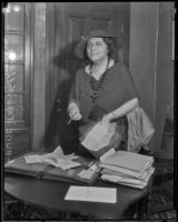 Civic activist Louise Ward Watkins, 1934