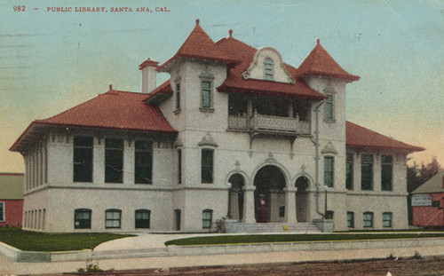 Public Library of Santa Ana about 1913