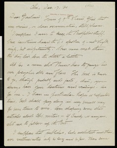 Henry Blake Fuller, letter, 1921-12-17, to Hamlin Garland
