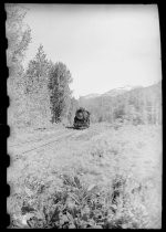 Alaska Railroad locomotive, near Matanasku Valley