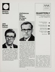 Los Angeles County Museum Quarterly 1970 v.9 n.1