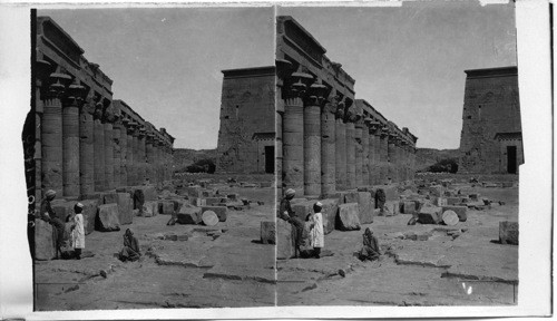 West Colonnade, Temple of Isis, Philae Island, Egypt