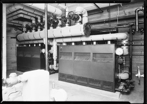 Bryant boiler installation, Francis Willard school, Santa Ana, CA, 1931