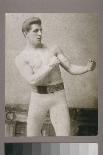 James Corbett forsook a bank clerk's future in S.F. [San Francisco] to defeat John L. Sullivan, become world's heavyweight champion