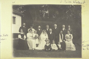Hochzeit Reusch; Miss. Wieland; Mutter M. Fritz