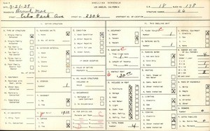 WPA household census for 2306 ECHO PARK AVE, Los Angeles