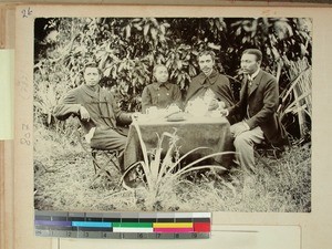 Three Malagasy men and one woman, Madagascar